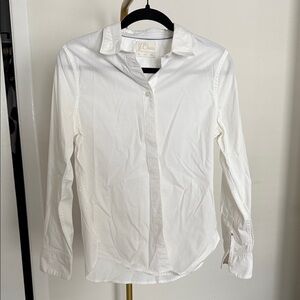 J. Crew Crisp White Casual Button Down Shirt